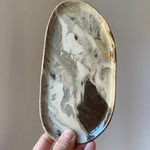 Indlæs billede til gallerivisning Fad til salt & peber - blank marmor
