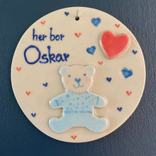 Indlæs billede til gallerivisning Navneskilt "BAMSE" 💚 - FORUDBESTILLING
