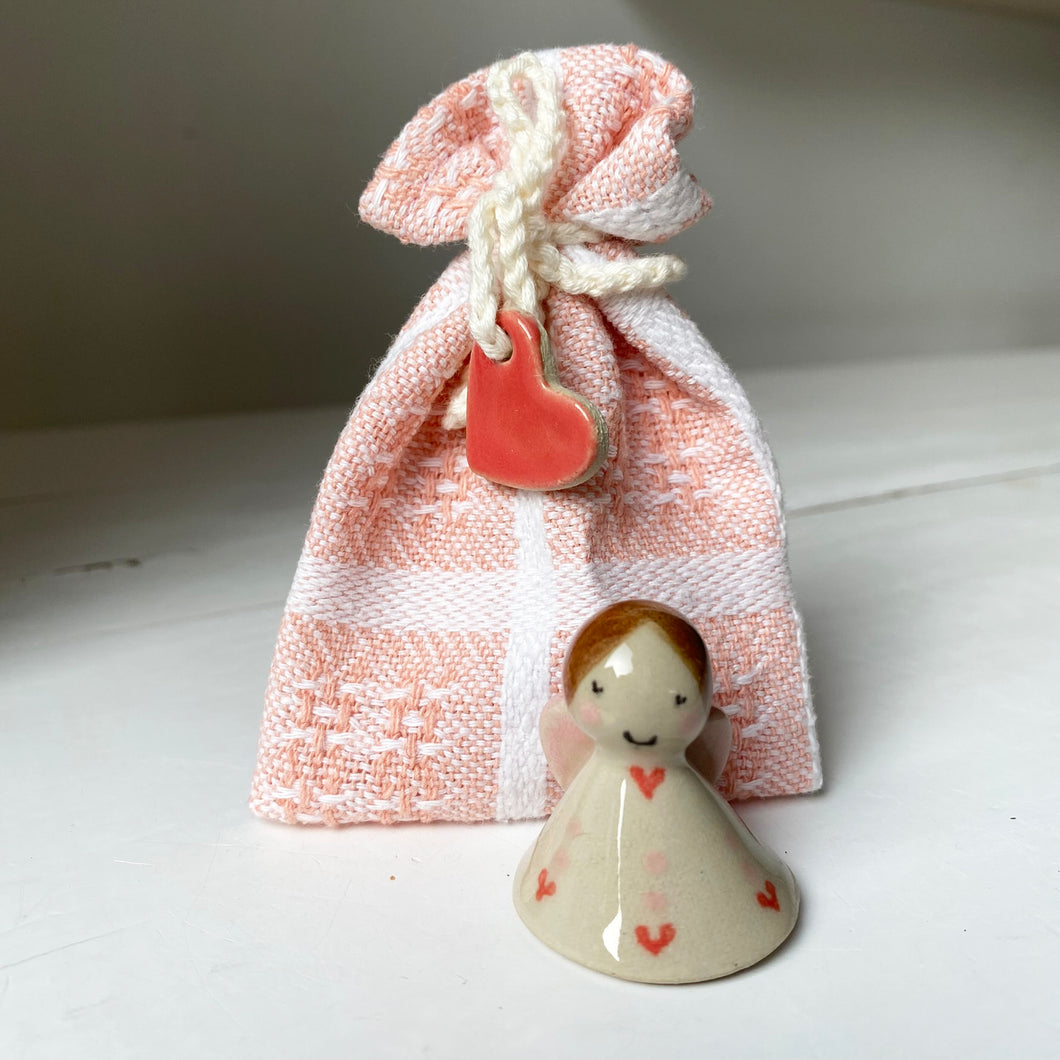 En MINI hjerteengel i pose - 4