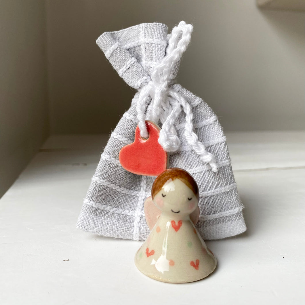 En MINI hjerteengel i pose - 9