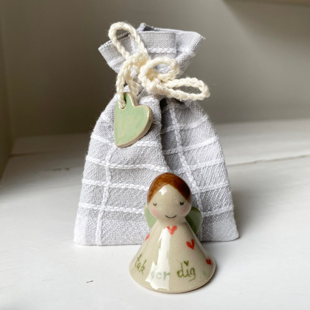 En MINI hjerteengel i pose - 12