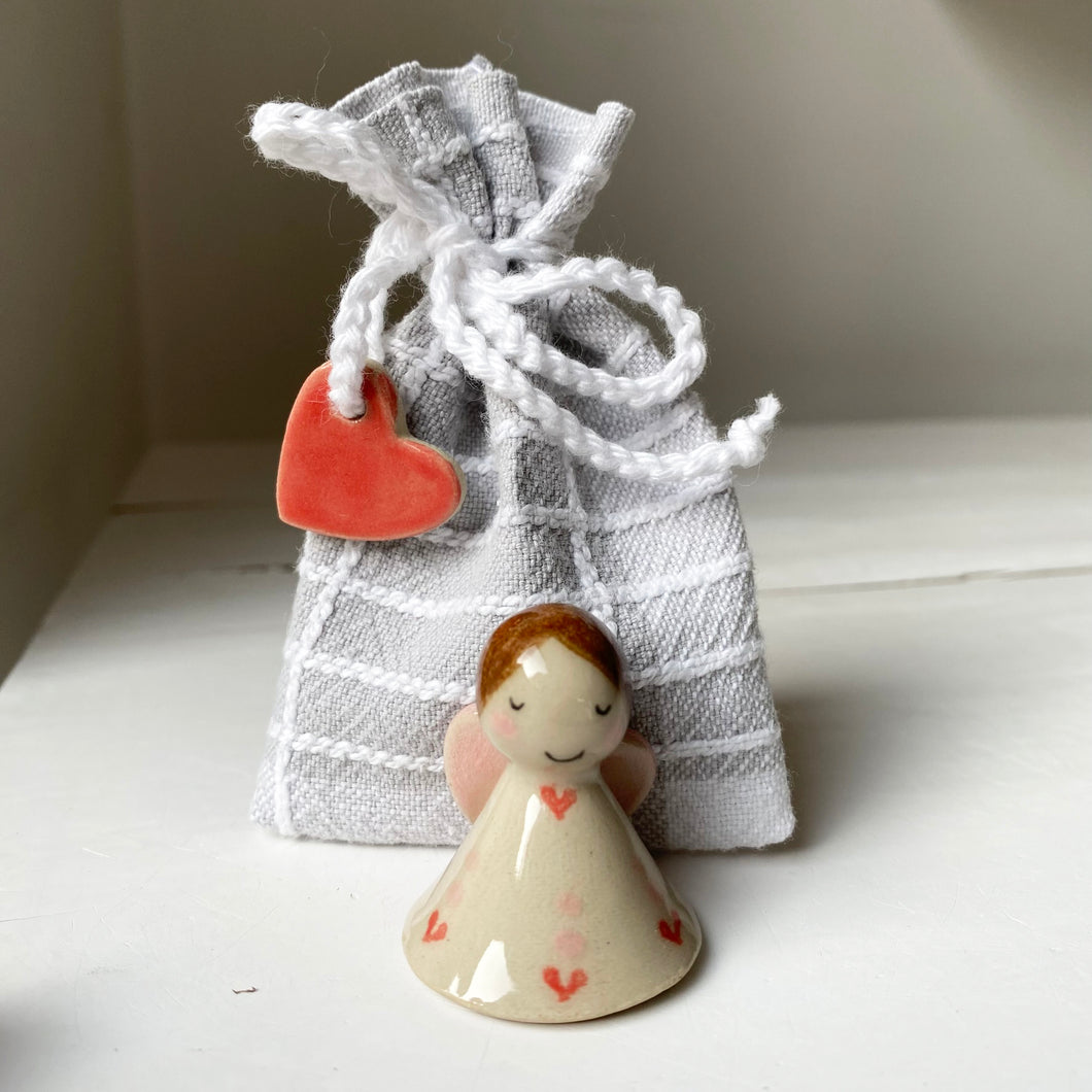 En MINI hjerteengel i pose - 13