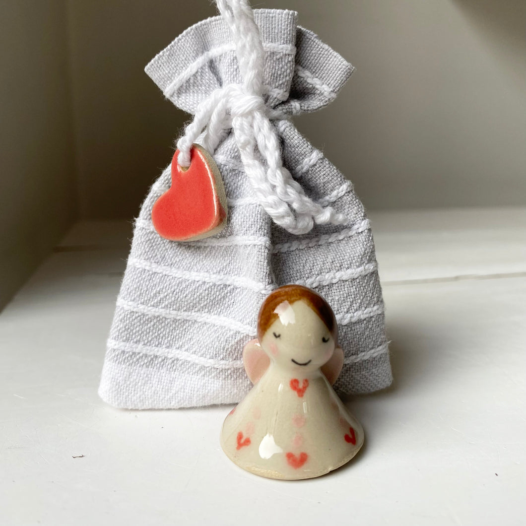 En MINI hjerteengel i pose - 14