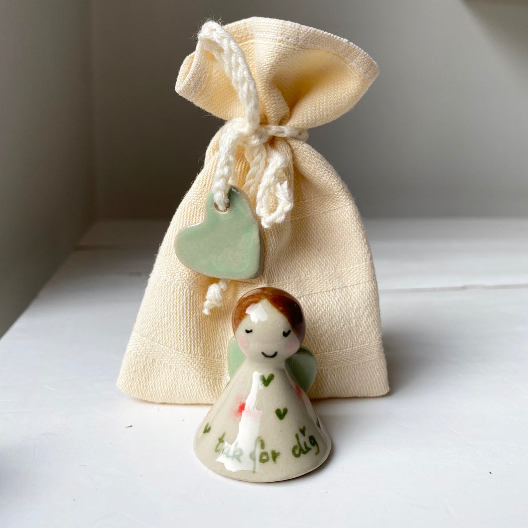 En MINI hjerteengel i pose - 15