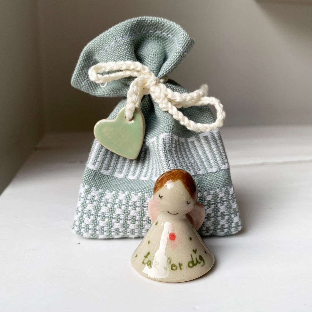 En MINI hjerteengel i pose - 17