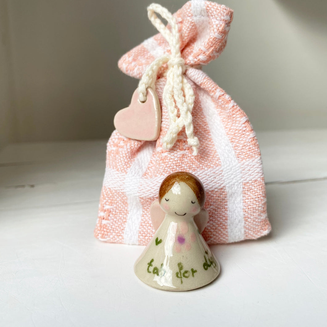 En MINI hjerteengel i pose - 45